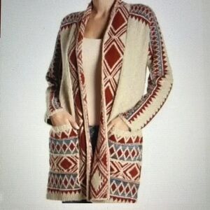 Lucky Brand Southwest Print Cardigan